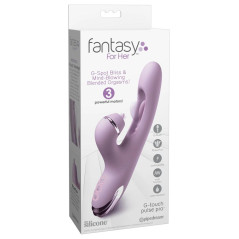 Fantasy For Her G-Touch Pulse Pro fioletowy 3 końcowki silikonowe