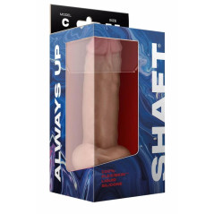 SHAFT Model C 19 cm Liquid Silicone - anatomiczny, z przyssawką, Pine