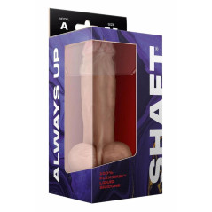 SHAFT Model A 7.5" Liquid Silicone z przyssawką i jądrami Pine
