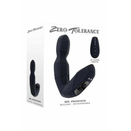 ZERO TOLERANCE MR PROSTATE - urządzenie intymne z pilotem, czarne