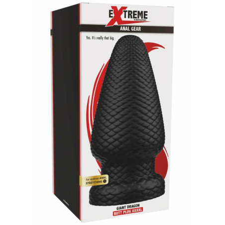 Giant Dragon Butt Plug PVC XXXL - model z teksturą łusek, 26 cm