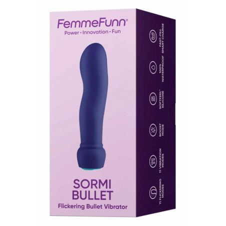 FemmeFunn Sormi Bullet Dark Purple - kompaktowy model z 11 trybami pracy