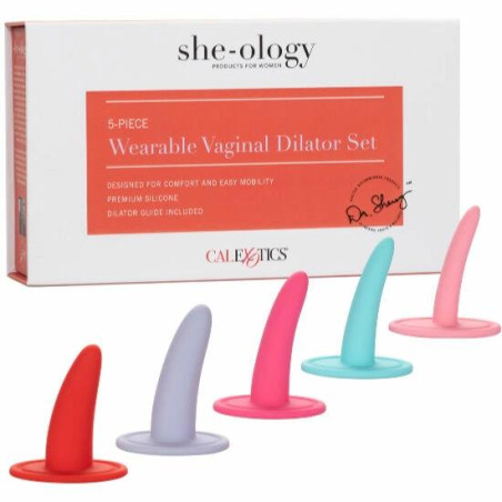 CalExotics She-Ology 5-częściowy zestaw anatomicznych rozszerzaczy silikonowych