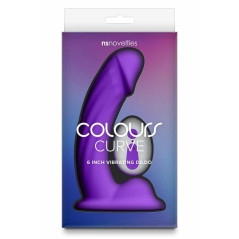 COLOURS Curve Vibrating 6 Inch Purple - silikonowy model z pilotem
