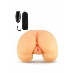 Blush X5 Vibrating Realistic Ass Beige - model z wibracją, TPE, 26 cm