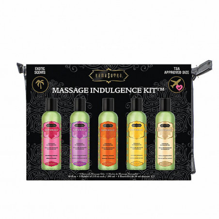 Zestaw olejków do masażu - Kama Sutra Massage Indulgence Kit Naturals