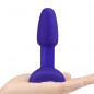 Plug analny zdalnie sterowany - B-Vibe Rimming Petite Plug Purple