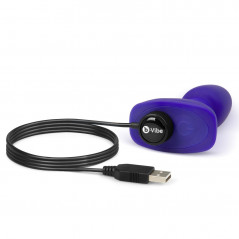 Plug analny zdalnie sterowany - B-Vibe Rimming Petite Remote Control Plug Purple