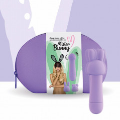 Wibrator - FeelzToys Mister Bunny Massage Vibrator with 2 Caps Purple