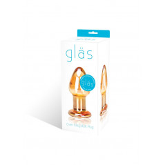 Szklany plug analny - Glas Over Easy Glass Butt Plug