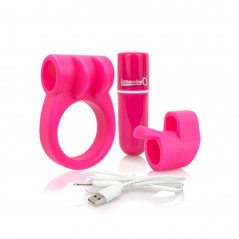 Zestaw akcesoriów - The Screaming O Charged CombO Kit  1 Pink