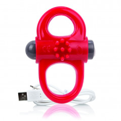 Pierścień wibrujący - The Screaming O Charged Yoga Vibe Ring Red