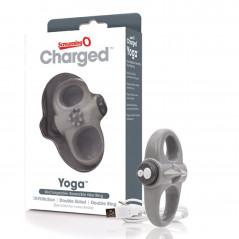 Pierścień wibrujący - The Screaming O Charged Yoga Vibe Ring Grey