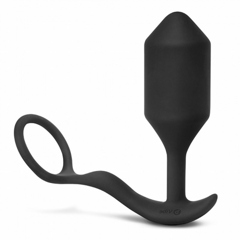 Plug analny wibrujący - B-Vibe Vibrating Snug & Tug XL