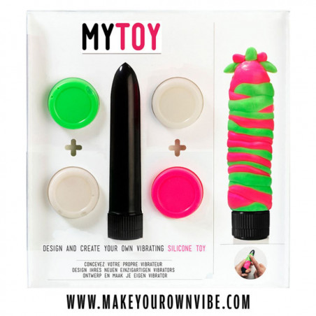Własnoręcznie wykonany wibrator - MyToy Vibrator Kit Green & Pink