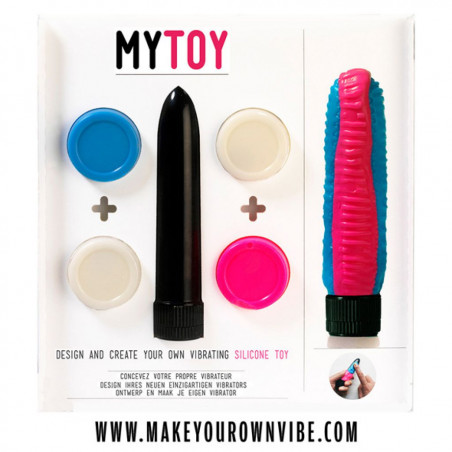 Własnoręcznie wykonany wibrator - MyToy Vibrator Kit Blue & Pink