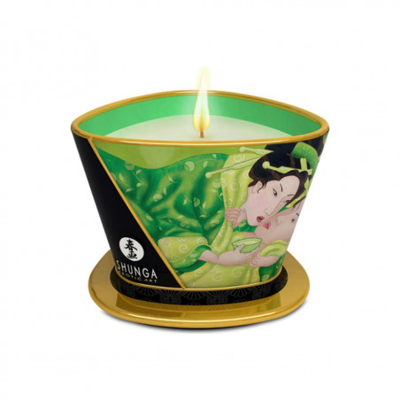 Świeca do masażu - Shunga Massage Candle Green Tea 170 ml