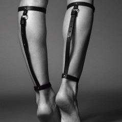 Pasek na nogę - Bijoux Indiscrets Maze Back Leg Garter Black