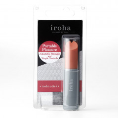 Wibrator - Iroha by Tenga Stick Clitoral Vibrator Grey Pink