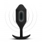 Plug analny wibrujący - B-Vibe Vibrating Snug Plug 5 (XXL) Black