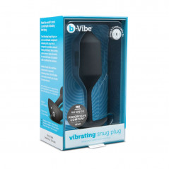 Plug analny wibrujący - B-Vibe Vibrating Snug Plug 4 (XL) Black
