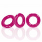 Trzypak pierścieni - Oxballs Willy Rings 3-pack Cockrings Hot Pink