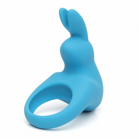 Pierścień wibrujący - Happy Rabbit Rechargeable Vibrating Rabbit Cock Ring Blue