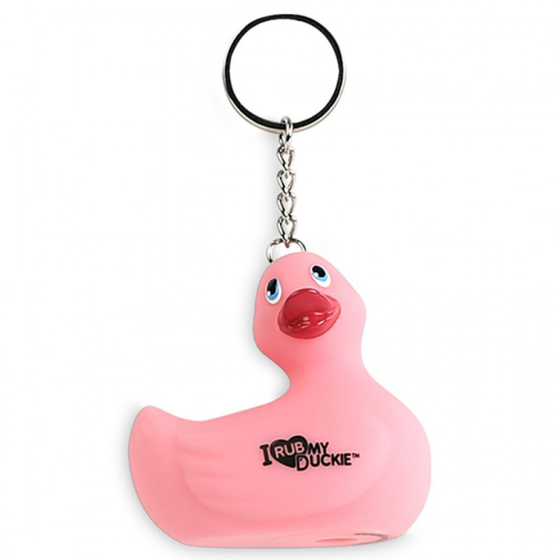 Breloczek - I Rub My Duckie Keychain Pink