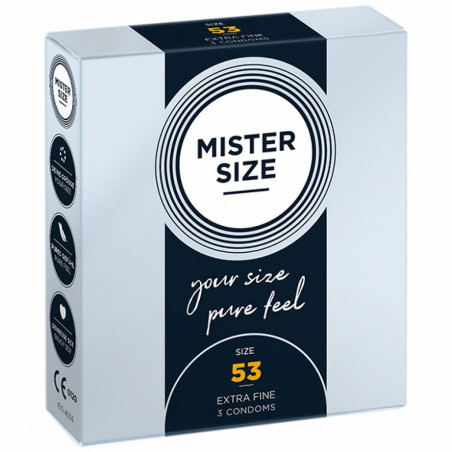 Prezerwatywy - Mister Size 53 mm (3 szt)