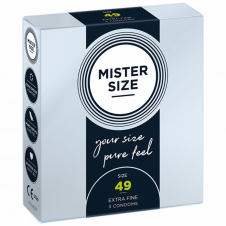 Prezerwatywy - Mister Size 49 mm (3 szt)