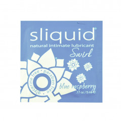 Tester SASZETKA lubrykant - Sliquid Naturals Swirl Lubricant Pillow Blue Raspberry 5 ml