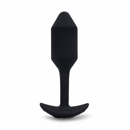 Plug analny wibrujący - B-Vibe Vibrating Snug Plug 2 (M) Black
