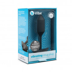 Plug analny wibrujący - B-Vibe Vibrating Snug Plug 2 Black