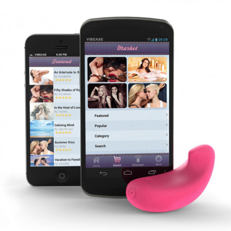 Wibrator sterowany aplikacją - Vibease Android Version Vibrator Pink różowy
