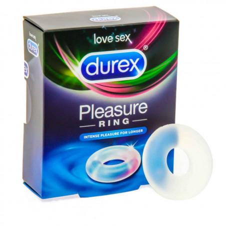 Pierścień erekcyjny - Durex Pleasure Cockring Clear