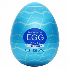 Japoński masturbator - Tenga Egg Wavy II Cool Edition 1szt