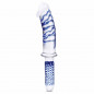 Szklane dildo - Glas Realistic Double Ended Glass Dildo with Handle