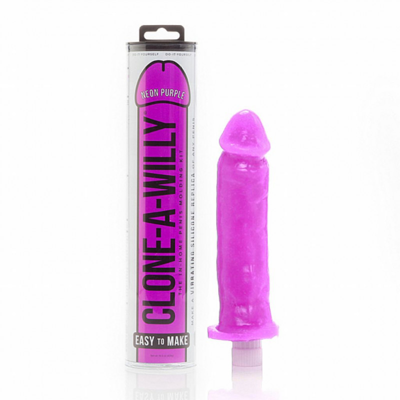 Zestaw do klonowania penisa fioletowy - Clone A Willy Kit Neon Purple