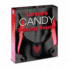 Cukierkowe stringi męskie z sercem - Lovers Candy Posing Pouch