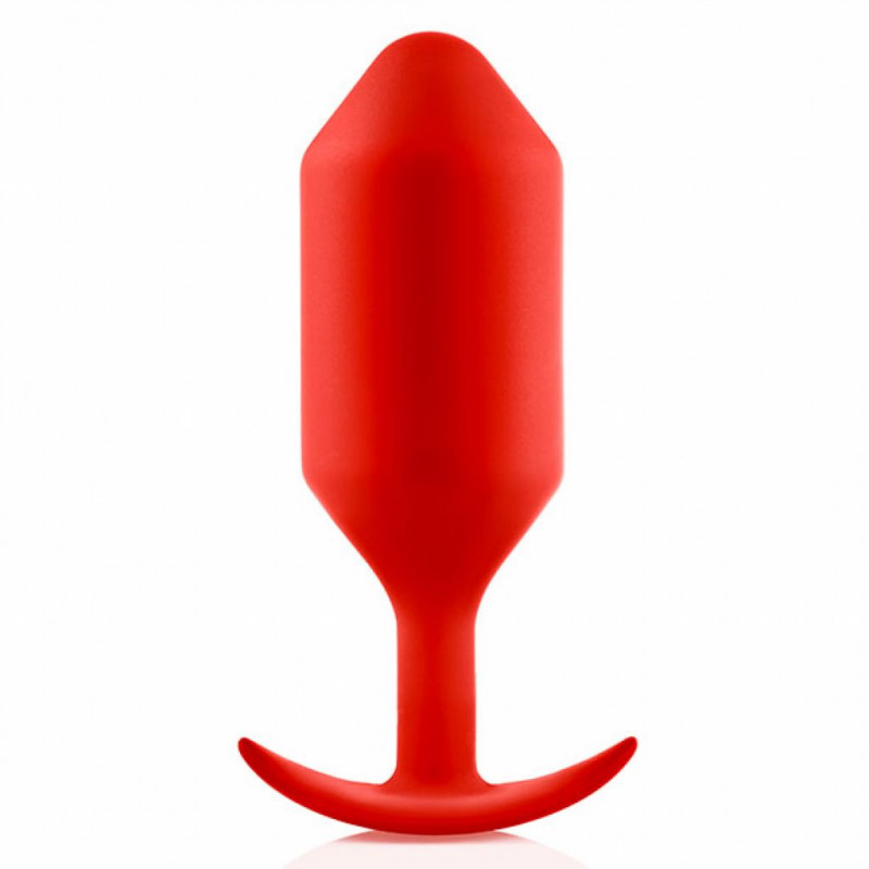 Plug analny - B-Vibe Snug Plug 6 Red