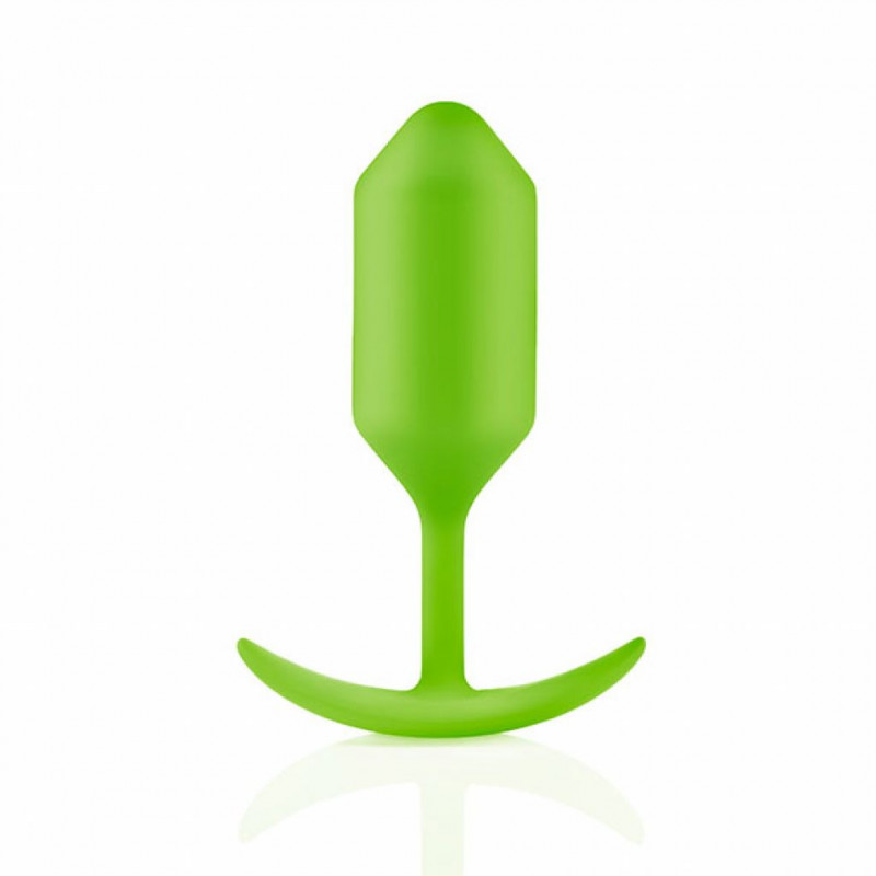 Plug analny - B-Vibe Snug Plug 3 Lime