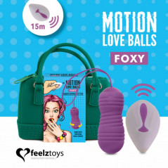 Zdalnie sterowane jajko wibrujące - FeelzToys Motion Love Balls Foxy