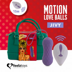 Zdalnie sterowane jajko wibrujące - FeelzToys Motion Love Balls Jivy