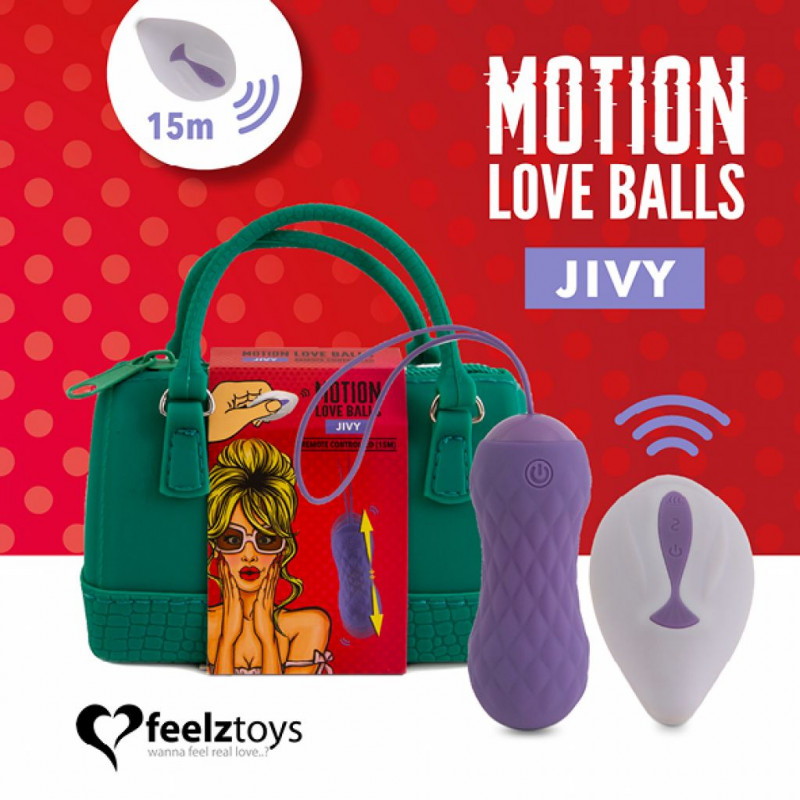 Zdalnie sterowane jajeczko wibrujące - FeelzToys Motion Love Balls Jivy