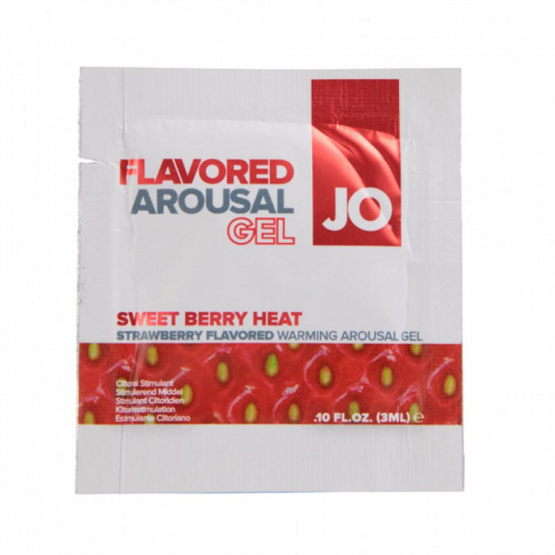 Żel rozgrzewający (saszetka) - System JO Flavored Arousal Gel Sweet Berry Heat 3 ml